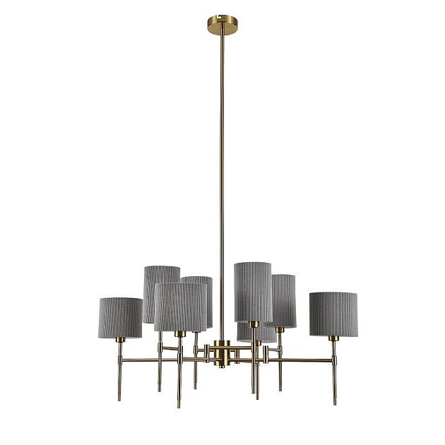 Подвесная люстра Indigo Plisse 13033/8R Brass V000537 Фото № 1