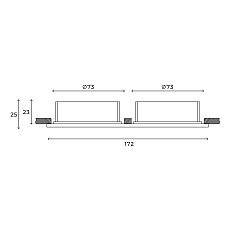 Встраиваемый светильник Hesby Lighting Hesby Eclipse IP20,15Вт, GU10, белый HSBL_0111 3