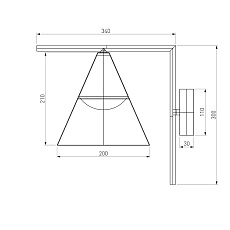 Уличный настенный светодиодный светильник Elektrostandard Bevel 35184/D a068471 1