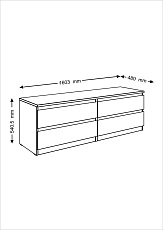 Комод Шведский Стандарт Мальта с 4 ящиками 2.05.02.030.5 3