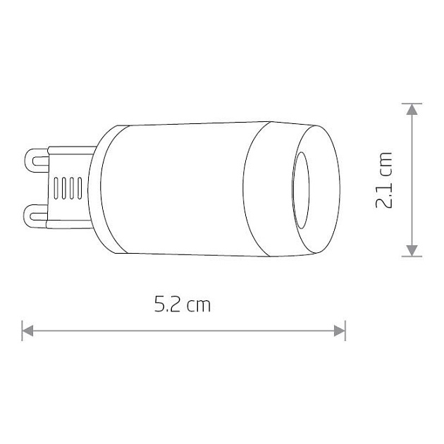 Лампа светодиодная G9 3W 4000K прозрачная 8447 Фото № 2