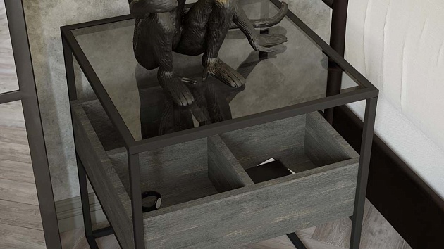 Прикроватная тумба Калифорния Кассо ТП01 Интра 6599811202 Фото № 5