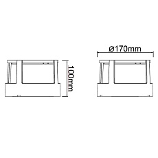 Уличный настенный светодиодный светильник Mantra Creek 8857 1