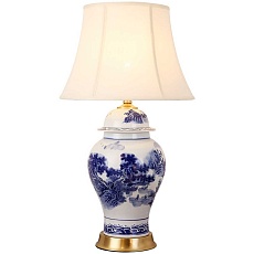 Настольная лампа Loft-Concept Blue & White Chinoiserie 43.1270-0