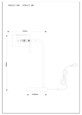Настольная лампа Arte Lamp Sebastian A7051LT-1BK 1