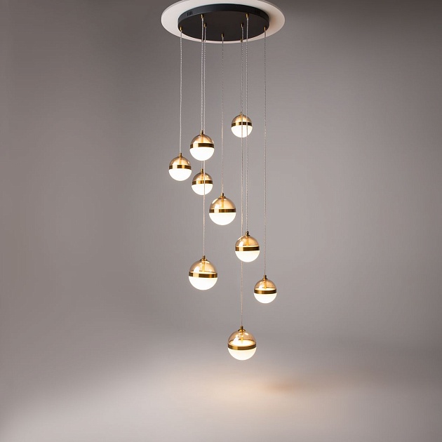 Подвесная светодиодная люстра Maytoni Area MOD295PL-L120BBS3K Фото № 5