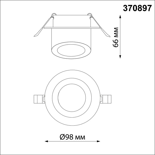 Встраиваемый светильник Novotech Spot Lirio 370897 Фото № 3