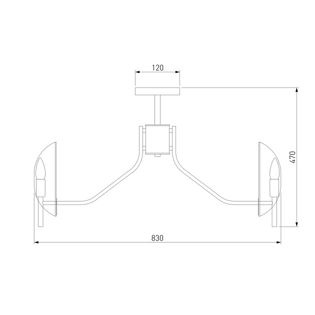 Потолочная люстра Eurosvet Rocco 60135/8 латунь Фото № 2