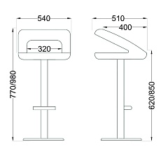 Барный стул AksHome Rosa белый, экокожа 30209 1