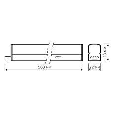 Линейный светодиодный светильник Gauss TL Basict 930411207 4