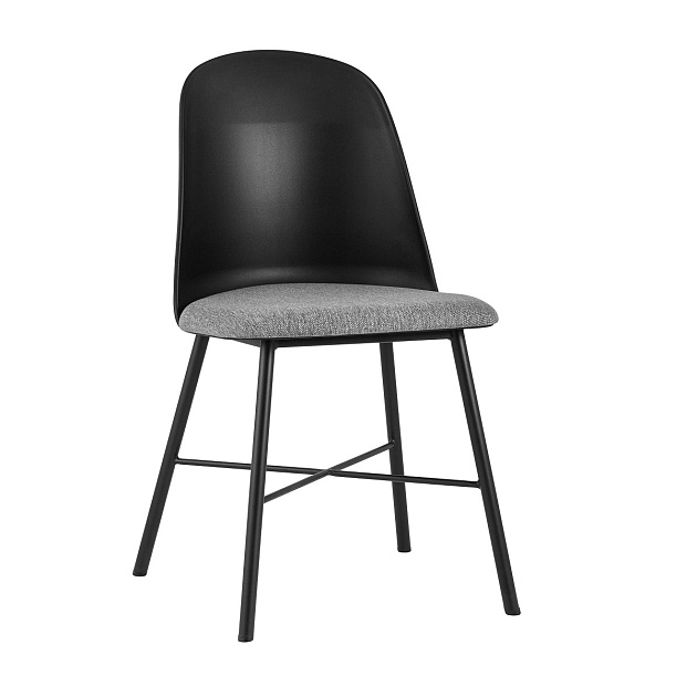 Кухонный стул Stool Group Shell с мягким сиденьем черный 8336 black Фото № 1