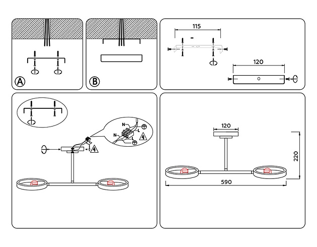 Потолочный светильник Ambrella light Traditional TR8243 изображение 6 Потолочный светильник Ambrella light Traditional TR8243 Фото № 6