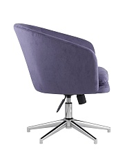 Поворотное кресло Stool Group Харис регулируемое замша синий HARRIS HY-82 3