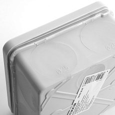 Коробка разветвительная 2х компонентная HF EBX40-38-67,  100*100*50мм, 8 вводов, IP67, серая (GE42455) 4