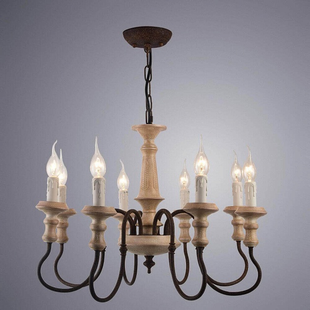 Подвесная люстра Arte Lamp A1700LM-8BR Фото № 2
