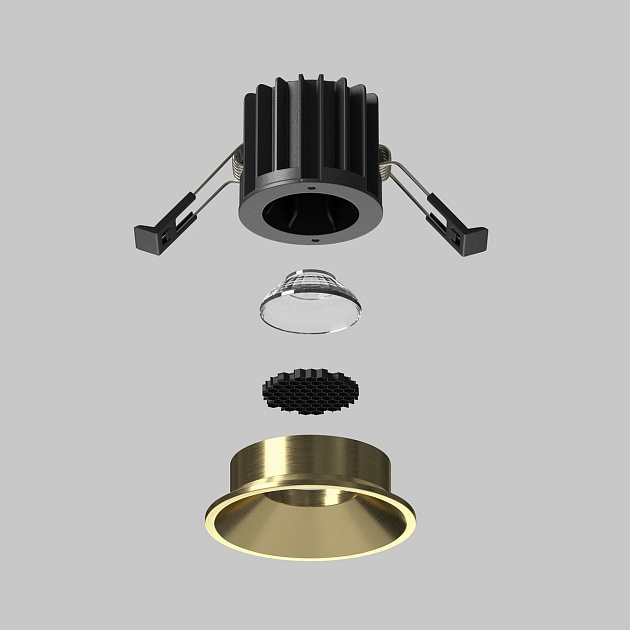 Встраиваемый светодиодный светильник Maytoni Round DL058-7W3K-BS Фото № 3