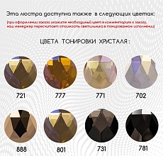 Каскадная светодиодная люстра Arte Perfetto Luce Rimini S520.0.25-150.A.3000 1