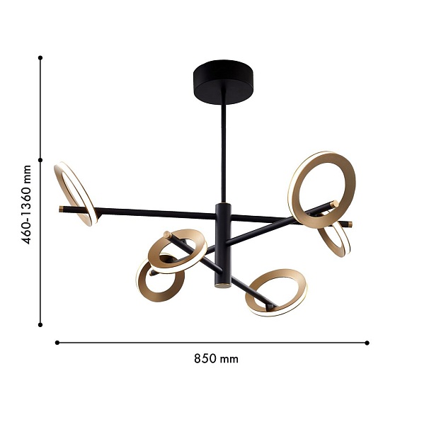 Подвесная светодиодная люстра Favourite Jongleur 4322-6P Фото № 2