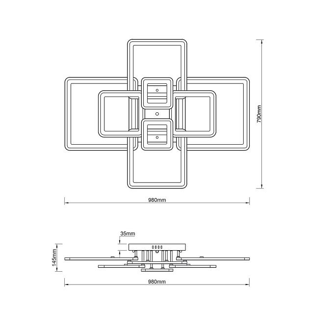 Потолочная светодиодная люстра Escada Plain 10286/8LED изображение 2 Потолочная светодиодная люстра Escada Plain 10286/8LED Фото № 2