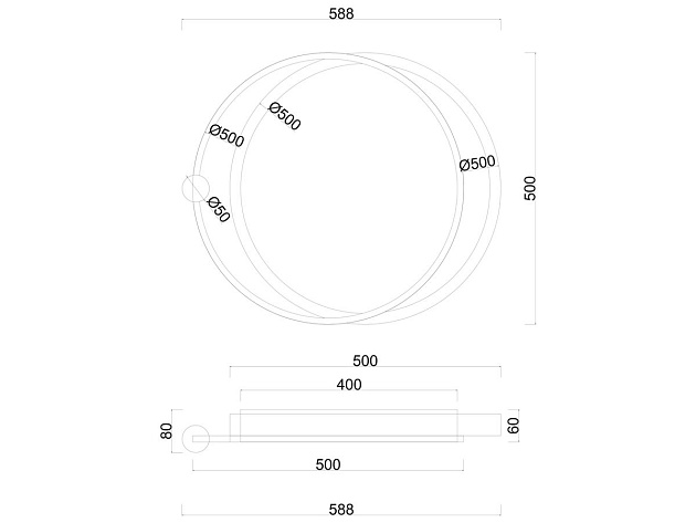 Потолочный светодиодный светильник Arte Lamp Alsafi A2657PL-1BK Фото № 2