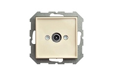 ТВ-розетка проходная Liregus Epsilon бежевый 28-075 1