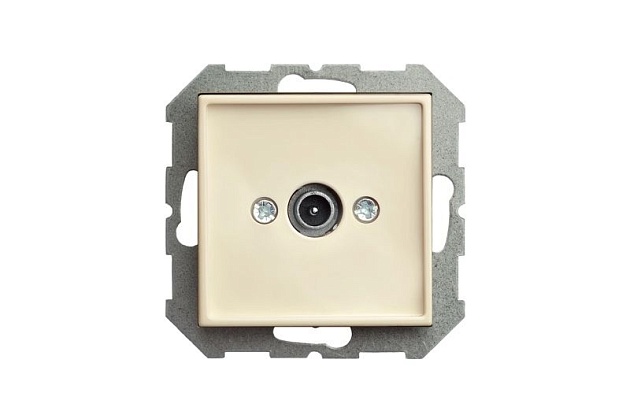 ТВ-розетка проходная Liregus Epsilon бежевый 28-075 изображение 2 ТВ-розетка проходная Liregus Epsilon бежевый 28-075 Фото № 2