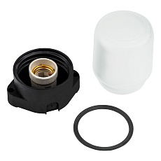 Потолочный влагозащищенный светильник для бань и саун Uniel UWL-K01R 60W/E27 IP65 Black UL-00011472 4