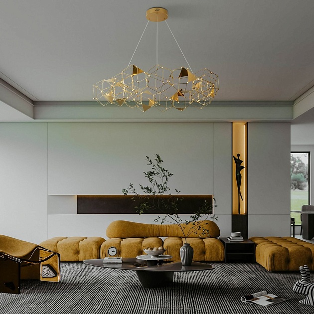 Подвесной светодиодный светильник Eurosvet Uma 90369/15 медь Фото № 5