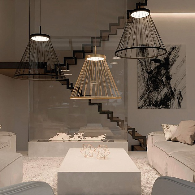 Подвесной светодиодный светильник Favourite Fibra 4633-6P Фото № 5