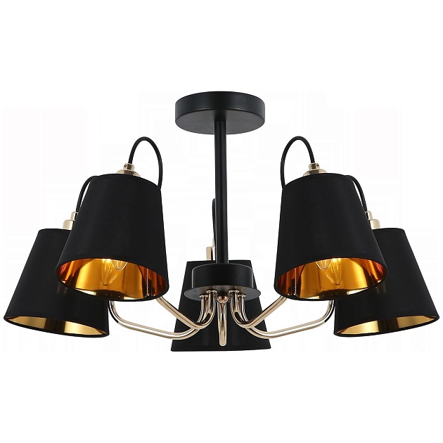 Потолочная люстра Illumico IL6120-5COU-79 BK GD Фото № 1