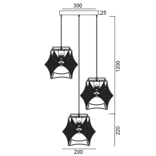 Подвесной светильник Vele Luce Spark VL6352P03 изображение 2 Подвесной светильник Vele Luce Spark VL6352P03 Фото № 2