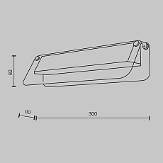 Настенный светильник Maytoni Flat MOD296WL-L6BS3K 4