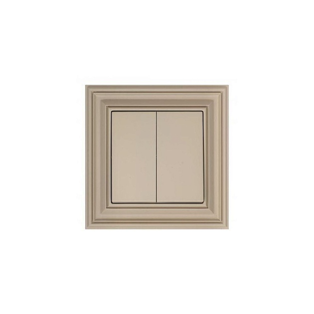 Переключатель двухклавишный Liregus кремовый омбре 29-112 Фото № 1