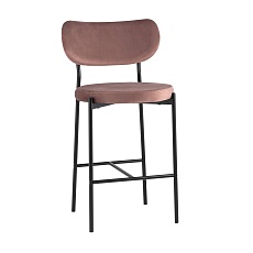 Полубарный стул Stool Group Барбара велюр пыльно-розовый CC-09006 HLR-44