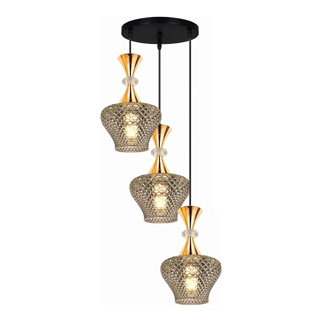 Подвесная люстра Reluce 09004-0.9-03 Smoke изображение 1 Подвесная люстра Reluce 09004-0.9-03 Smoke Фото № 1