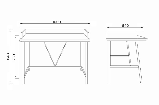 Письменный стол AksHome Pearl белый, лдсп 80045 изображение 2 Письменный стол AksHome Pearl белый, лдсп 80045 Фото № 2