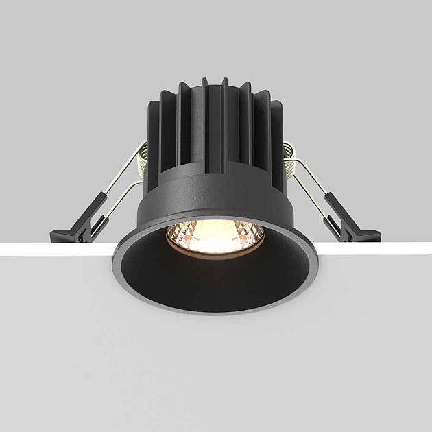 Встраиваемый светодиодный светильник Maytoni Round DL058-7W3K-B изображение 5 Встраиваемый светодиодный светильник Maytoni Round DL058-7W3K-B Фото № 5