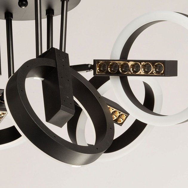 Потолочная светодиодная люстра De City Драйв 377014006 изображение 2 Потолочная светодиодная люстра De City Драйв 377014006 Фото № 2