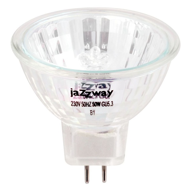 Лампа галогенная Jazzway GU5.3 50W прозрачная 3322632 изображение 1 Лампа галогенная Jazzway GU5.3 50W прозрачная 3322632 Фото № 1