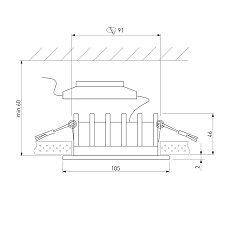 Встраиваемый светодиодный светильник Elektrostandard Combi 25068/LED a069007 1