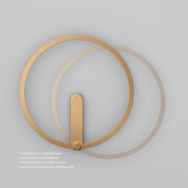 Настенный светодиодный светильник Denkirs Round DK5035-SG изображение 4 Настенный светодиодный светильник Denkirs Round DK5035-SG Фото № 4