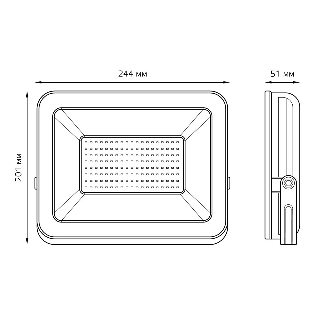 Прожектор светодиодный Gauss 100W 613100100 Фото № 6