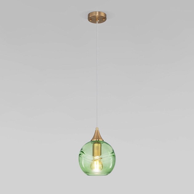 Подвесной светильник Eurosvet Lotus 50221/1 зеленый Фото № 1