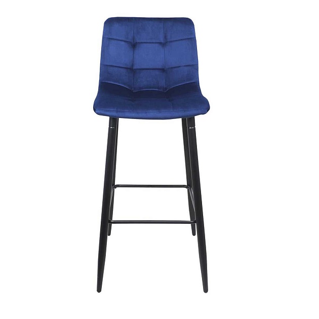 Барный стул AksHome Stella синий, велюр 75813 изображение 5 Барный стул AksHome Stella синий, велюр 75813 Фото № 5