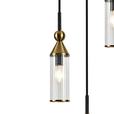 Подвесная люстра Indigo Torazzo 13037/3S Black V000532 2