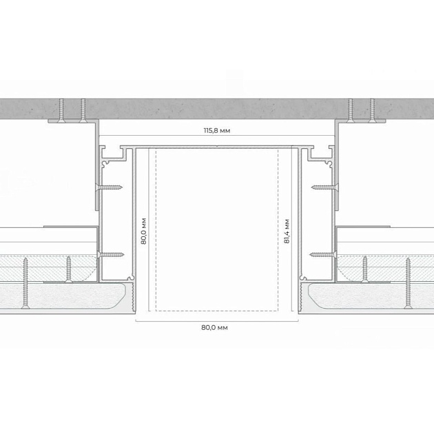 Ниша FerGipps белый НС 80 УТ000001659 Фото № 4