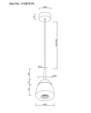 Подвесной светодиодный светильник Moderli Eir V10875-PL 1