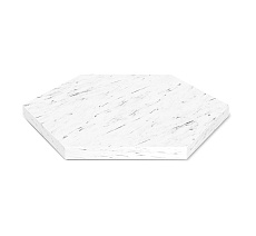 Журнальный стол Sheffilton SHT-TU29/H36/TT20 ЛДСП 60/60 черный муар/мрамор каррара белый 5182849802 4