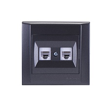 Розетка комп. двойная cat 5 Makel Defne 42050036