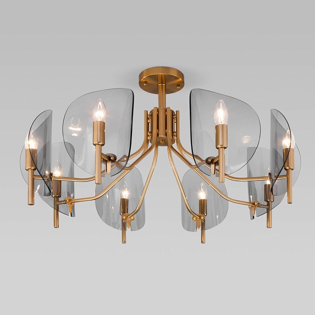 Потолочная люстра Eurosvet Rocco 60135/8 латунь Фото № 1